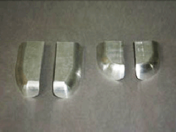 鋁制件去氧化皮、啞光處理前后